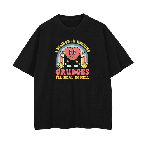 I Believe In Holding Grudges Oversized T-shirt