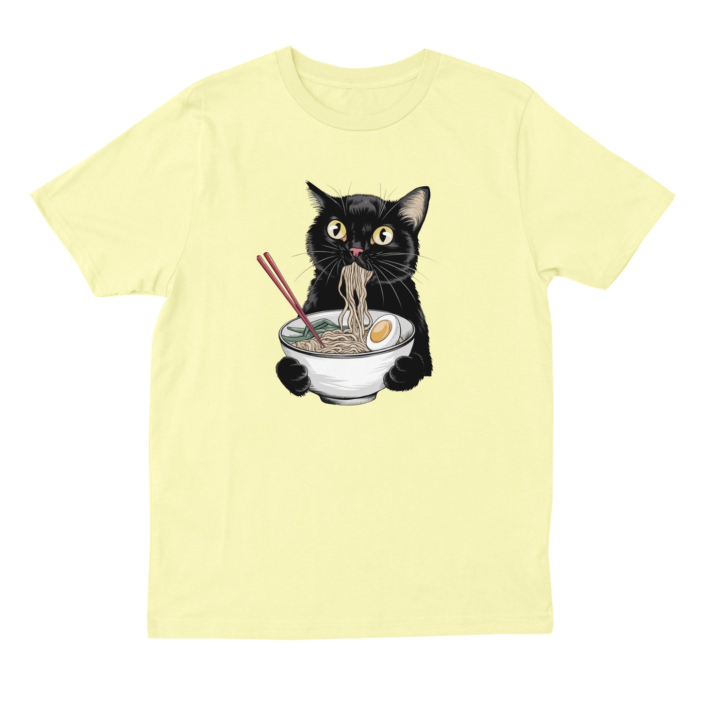 Cat Eating Ramen T-shirt