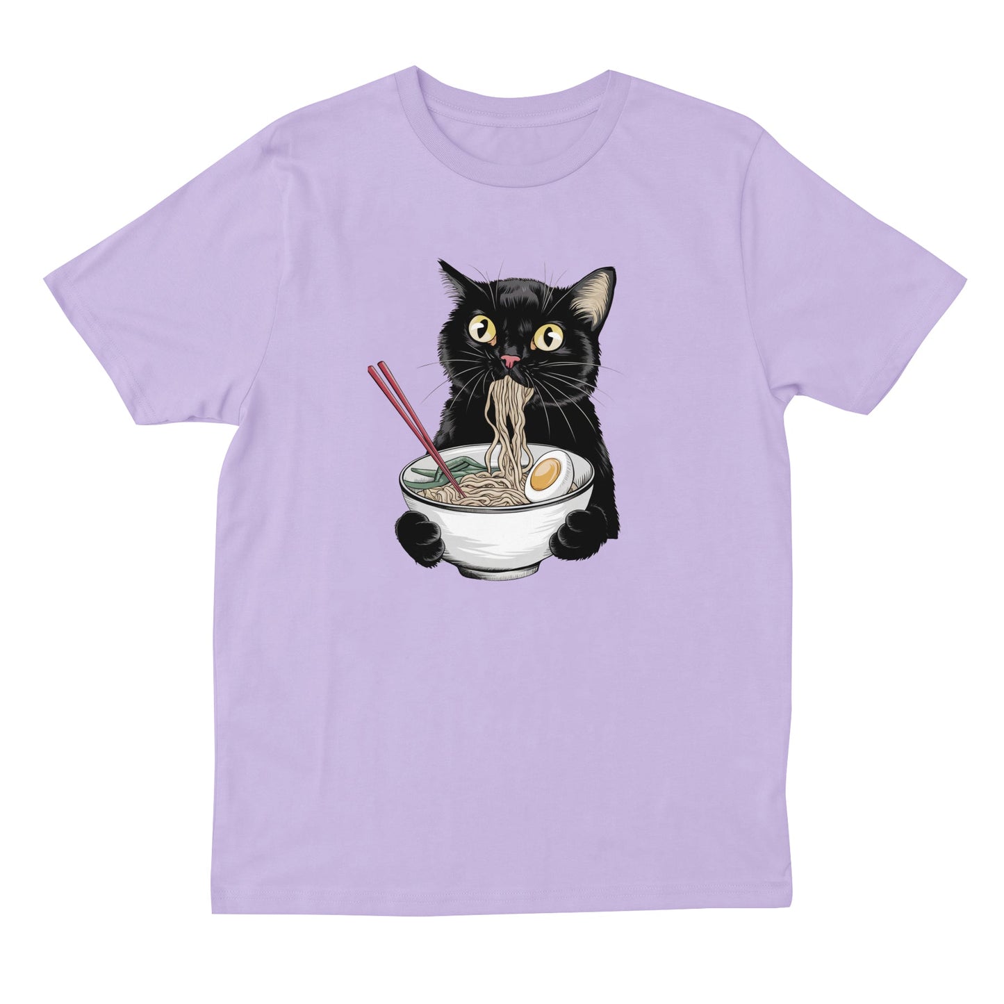 Cat Eating Ramen T-shirt