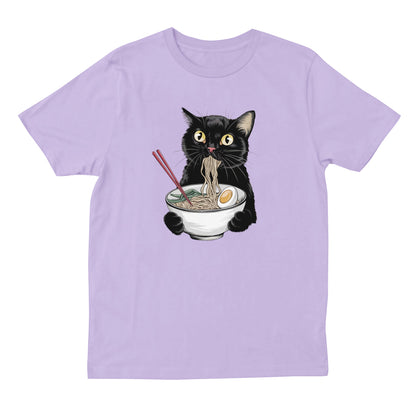 Cat Eating Ramen T-shirt
