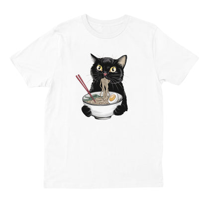 Cat Eating Ramen T-shirt